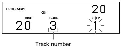 SONY CDP-CX220 - Creating a program on the player - 3
