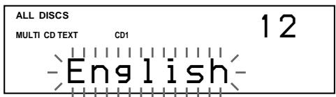 SONY CDP-CX220 - Selecting the language of the CD TEXT information - 2