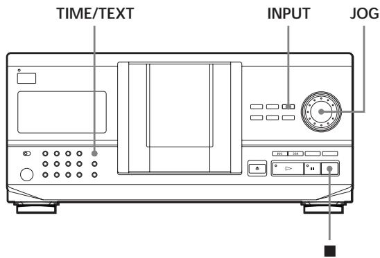 SONY CDP-CX220 - Utilisation de l'écran d'affichage - 1