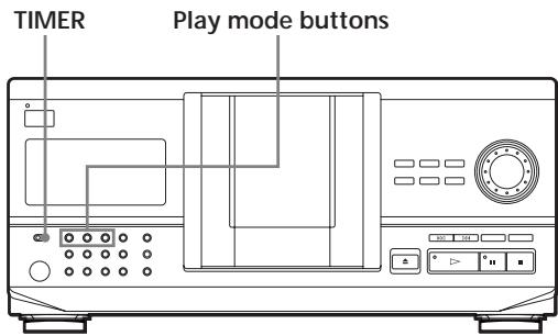 SONY CDP-CX220 - Playing Using a Timer (CDP-CX240 only) - 1
