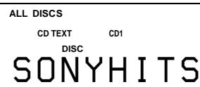 SONY CDP-CX220 - Vérification des informations des disques CD TEXT - 1