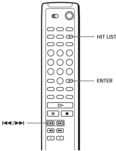 SONY CDP-CX220 - Storing Your Favorite Tracks (Hit List) (CDP-CX240 only) - 2