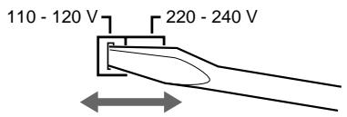 SONY CDP-CX220 - Setting the voltage selector (voltage selector equipped models only) - 1
