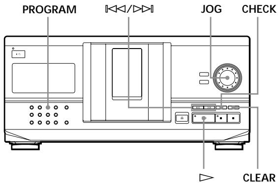 SONY CDP-CX235 - Creazione di un programma usando illettore - 1