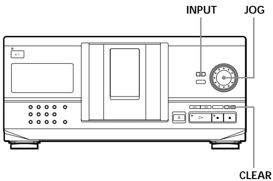 SONY CDP-CX235 - Betiteln von CDs mit den Bedienelementen am CD-Player - 1