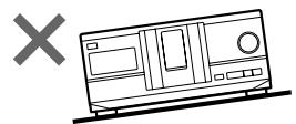 SONY CDP-CX235 - Hinweis zur Aufstellung - 3