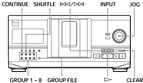 SONY CDP-CX235 - Zusammenfassen von CDs zu Gruppen (Group File) - 1