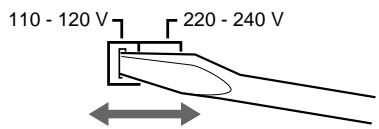 SONY CDP-CX235 - Impostazione del il selettore di tensione (solo per i modelli dotati di selettore di tensione) - 1