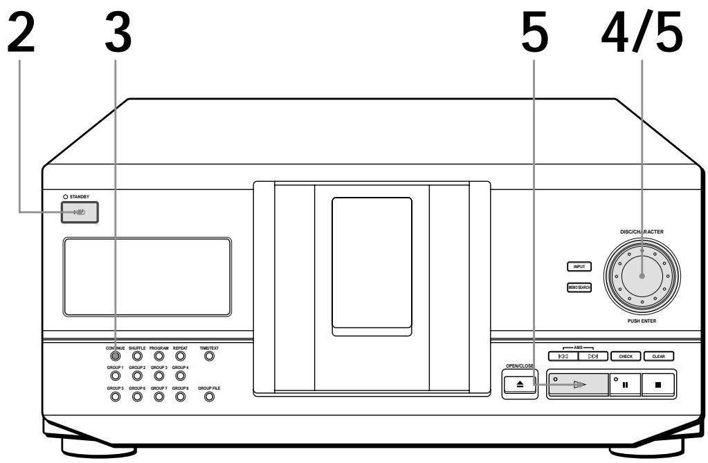 SONY CDP-CX235 - Abspielen einer CD - 1