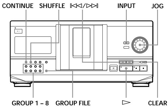 SONY CDP-CX235 - Agrupar discos (Ficheiro de grupo) - 1