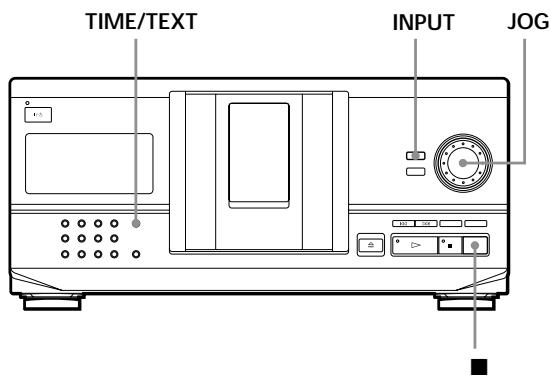 SONY CDP-CX235 - Het afleesvenster gebruiken - 1