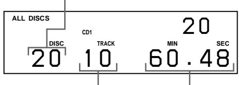 SONY CDP-CX235 - Verifica del numero complessivo di brani e della relatività durata - 1