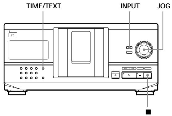 SONY CDP-CX235 - Utilizar o visor - 1