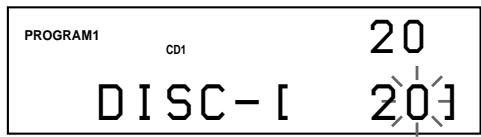 SONY CDP-CX235 - Premere il tastingo numero relativo al disco. - 1