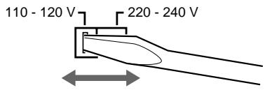 SONY CDP-CX235 - Regular o selector de tension (so para os modelosequipados com selector de tension) - 1