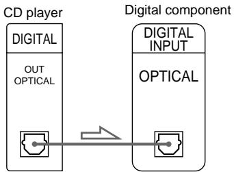 SONY CDP-XE270 - Making digital hookups - 2