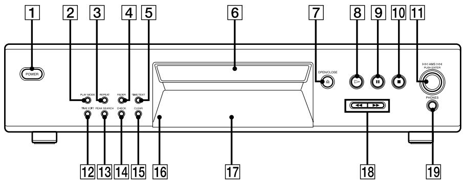SONY CDP-XE570 - Front Panel - 1