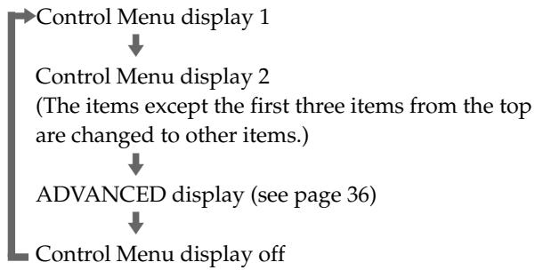 SONY DVP-S345 - To display other items - 1