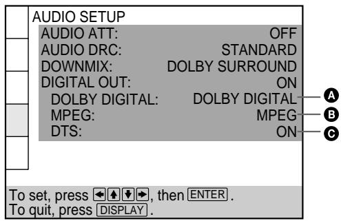SONY DVP-S345 - Setups for the player - 1