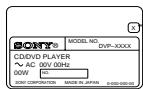 SONY DVP-S345 - Region code of DVDs you can play on this unit - 1