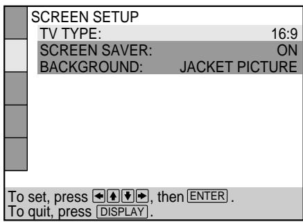 SONY DVP-S345 - Select the item you want using ↑/↓. - 1