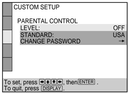 SONY DVP-S345 - To confirm your password, enter it again using the number buttons, then press ENTER. - 1