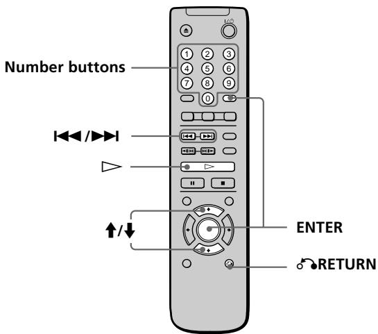 SONY DVP-S345 - Playing VIDEO CDs with PBC Functions (PBC Playback) - 2