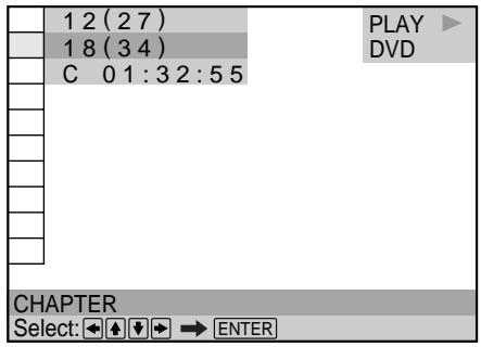 SONY DVP-S745D - Searching for a Title/ Chapter/Track/Index/Scene - 6