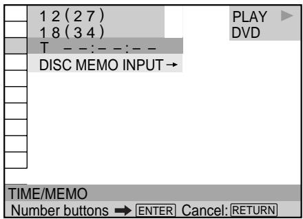 SONY DVP-S745D - Selecting a Starting Point Using the Time Code - 4