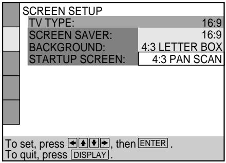 SONY DVP-S745D - Select the setting you want using ←/↑/↓/→. - 1