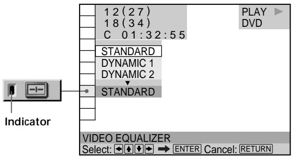 SONY DVP-S745D - Adjusting the Playback Picture (Video Equalizer) - 3