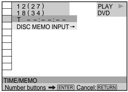 SONY DVP-S745D - Labeling discs (Disc Memo) - 1