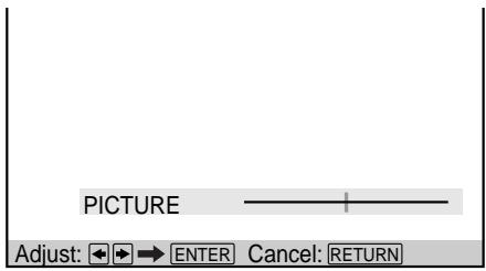 SONY DVP-S745D - Select the picture item you want to adjust using - 1