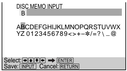 SONY DVP-S745D - Labeling discs (Disc Memo) - 3