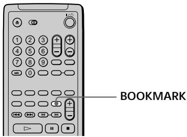 SONY DVP-S745D - Setting a bookmark - 1