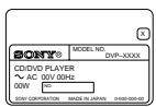 SONY DVP-S745D - Safety - 1
