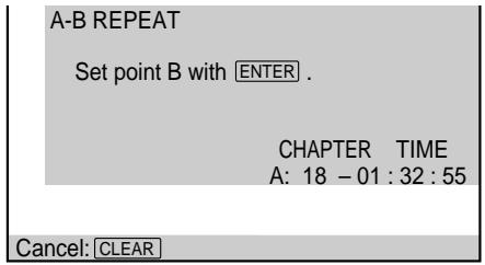 SONY DVP-S745D - Setting a portion for A-B repeat - 3
