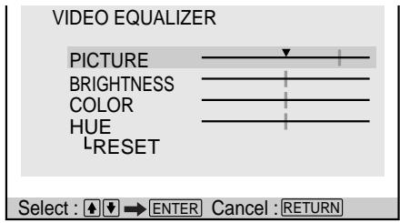SONY DVP-S745D - Adjust the selected picture item using / , then press ENTER. - 1