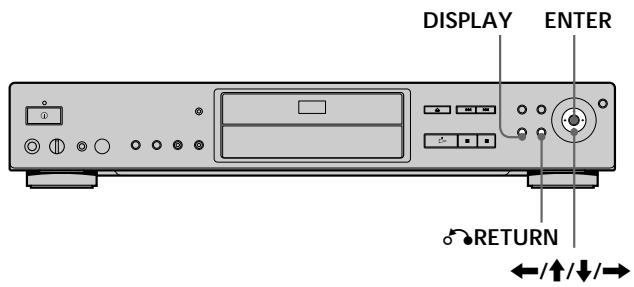 SONY DVP-S745D - Using the Setup Display - 2