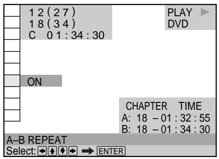 SONY DVP-S745D - When you reach the ending point (point B), press ENTER again. - 1
