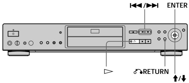 SONY DVP-S745D - Playing VIDEO CDs with PBC Functions (PBC Playback) - 1