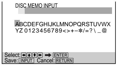 SONY DVP-S745D - Labeling discs (Disc Memo) - 2