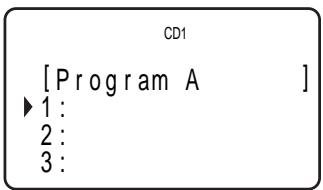 CD1 [Program A ] ► 1 : 2 : 3 :