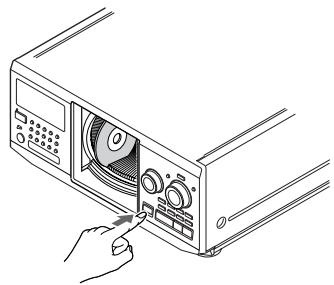 SONY CDP-CX555ES - Rode o anel JOG até encontrar a ranhura onde pretende introduzir o disco, sem se esquecer de verificar o número do disco (escrito ao lado de cada compartimento e indicado no visor). - 5