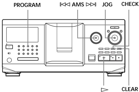 SONY CDP-CX555ES - Creación de programas en el reproductor - 1
