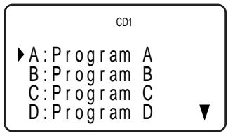 CD1 ►A:Program A B:Program B C:Program C D:Program D