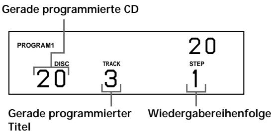 SONY CDP-CX555ES - Löschen des gespeicherten Programms - 6