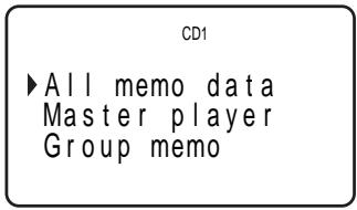 SONY CDP-CX555ES - Aufrufen des Disc Memo - 3