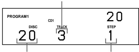 PROGRAM1 20 DISC CD1 3 TRACK 20 STEP 1