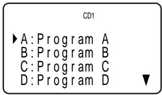 CD1 ►A:Program A B:Program B C:Program C D:Program D